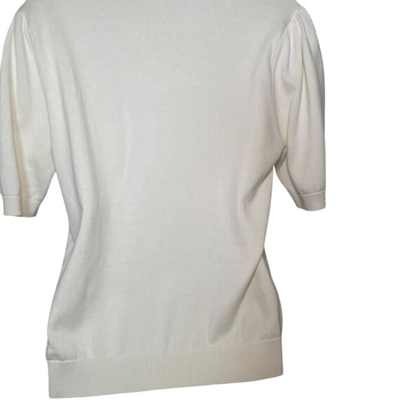 Cotswold Collection Embroidered Floral Cotton Sweater Medium - Picture 4 of 7